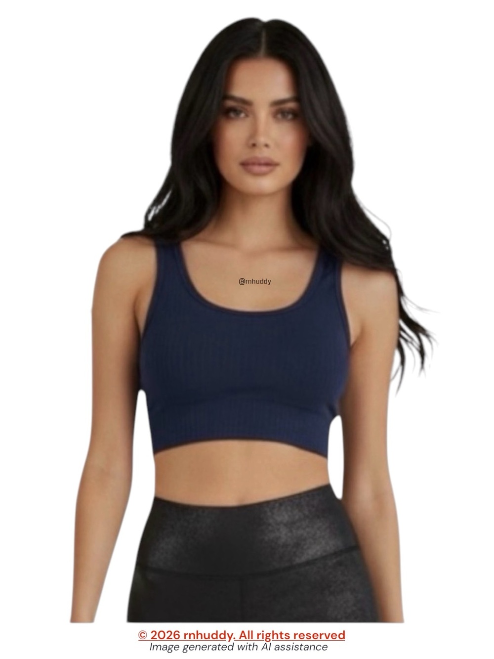 Aerie XS blue ribbed shelf bra bralette